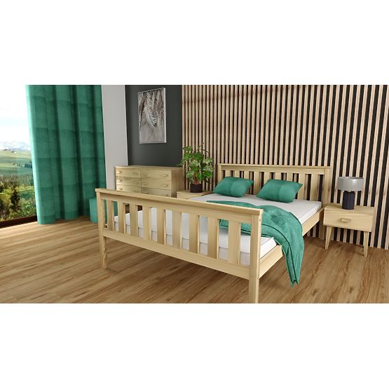 Aga wooden bed 200 x 90 cm - pine