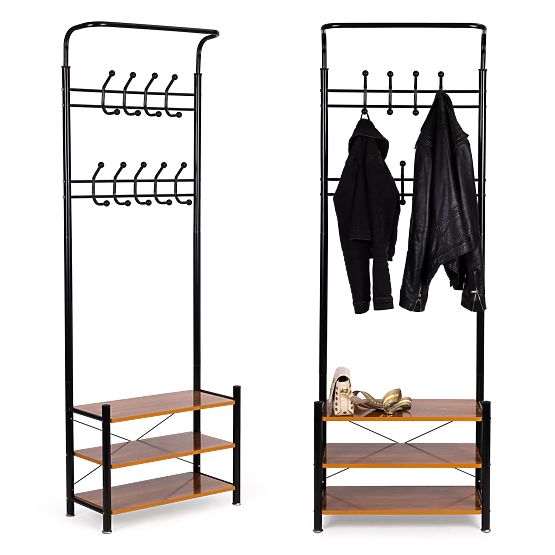 Coat Rack with Shoe Shelves ModernHome