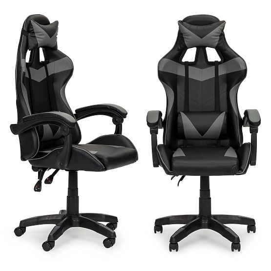 Gaming Bucket Office Chair with Adjustments and Cushions