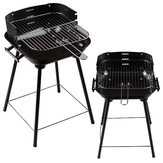 Garden Grill with Adjustable Grate for Picnics