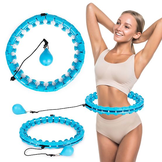 Hula Hoop with Massage Element and Additional Weight for Fitness Exercise