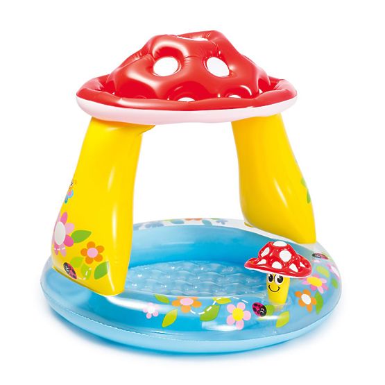 Inflatable Children's Mushroom Pool with Roof Intex 57114