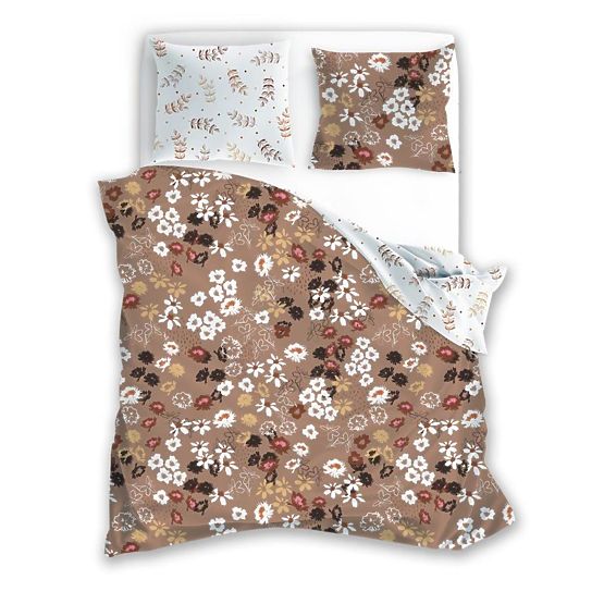 Microfiber bedding Flowers 140x200cm + 70x90cm