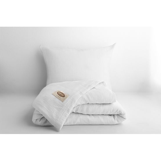 Muslin sheets 140x200 cm + 70x90 cm white