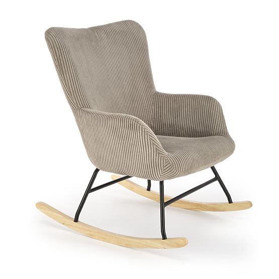 Rocking chair BELMIRO - gray corduroy