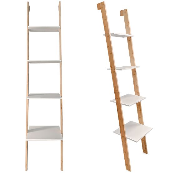 Scandi Bamboo ladder shelf