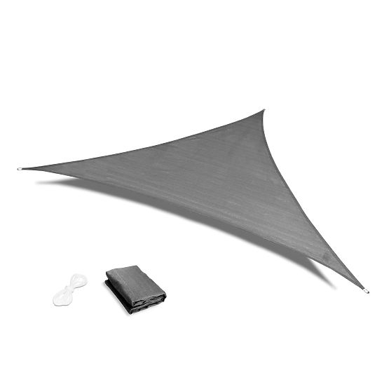 Triangular waterproof tarpaulin 3x3x3 m - gray