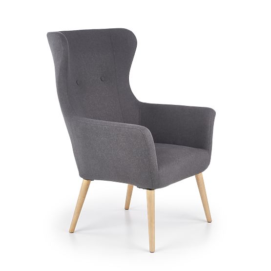 Upholstered armchair COTTO - dark grey