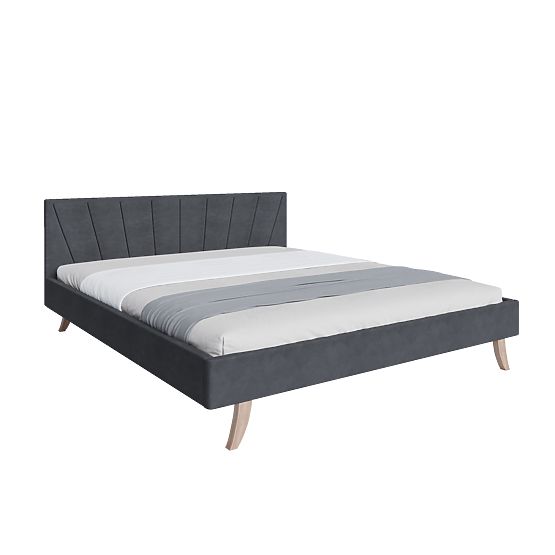 Upholstered bed HEAVEN 120 x 200 cm - Grey