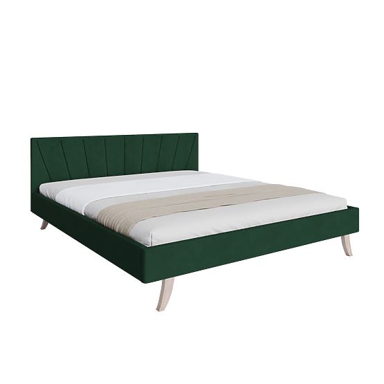 Upholstered bed HEAVEN 160 x 200 cm - Green