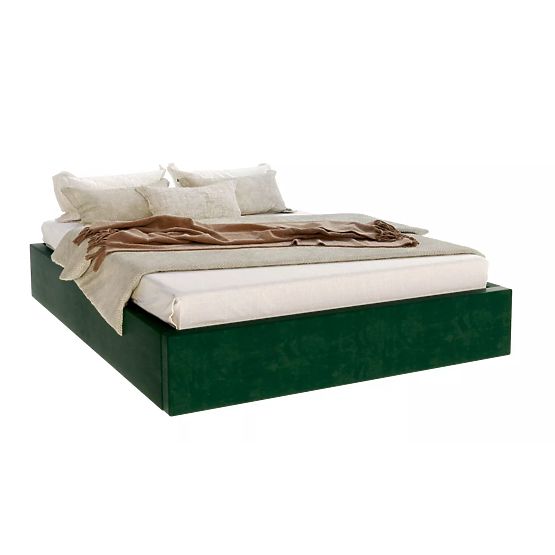 Upholstered bed ORLANDO 120 x 200 cm - Green