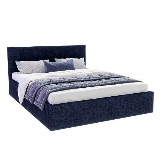 Upholstered bed TULSA 120 x 200 cm - Dark blue