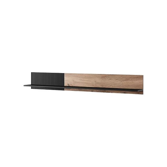 Wall Shelf RANDOM P-2 - Wotan Oak/Black