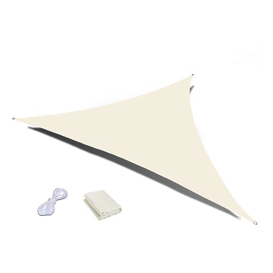 Waterproof Sun Shade Sail Canopy 5x5x5m ModernHome - Beige