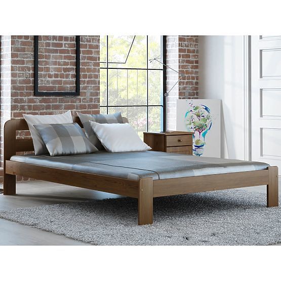 Wooden Bed SARA 160x200 cm - Oak