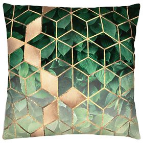 3D Pillow Cover - Green and Gold, Tutumi