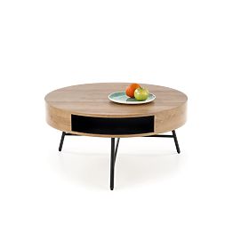 Camila coffee table - black / golden oak, Halmar