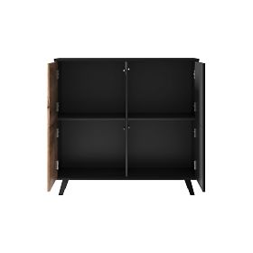 Chest of Drawers RANDOM KM-2 - Wotan Oak/Black