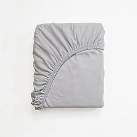 Cotton bed sheet 200x180 cm - gray, Frotti