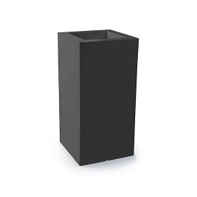 CUBE flower pot - Anthracite, MONUMO