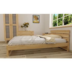 Double bed Max 200 x 180 cm - pine, Ourfamily