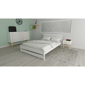 Double bed Max 200 x 180 cm - white, Ourfamily