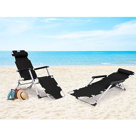 Garden Beach Folding Lounger 2-in-1 Chair, MultiGarden