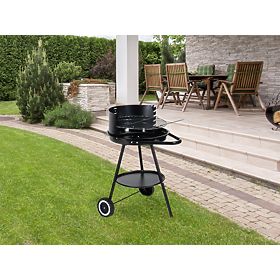 Garden Grill with Round Adjustable Height Grate, MODERNHOME