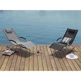 Garden Lounger Rocking Chair Organizer Gray, GARDEN LINE