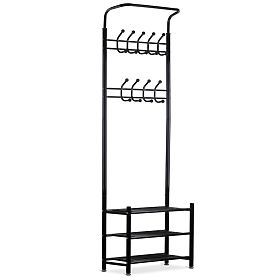 Hanger with shelf for shoes - Black, MODERNHOME