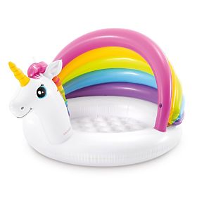 Inflatable Paddling Pool Unicorn with Canopy Intex 57113NP, INTEX