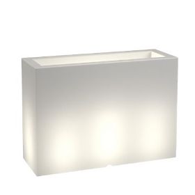 Lungo Grande flower pot with lighting - white