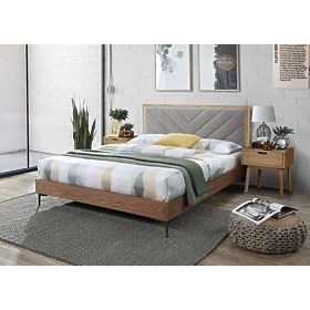 Margarita bed 200x160 cm - ash/natural, Halmar