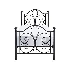 Metal bed PANAMA 200x90 - black, Halmar