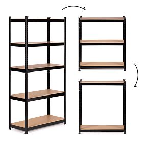 Metal Storage Shelf for Garage and Basement with 5 Shelves, MODERNHOME