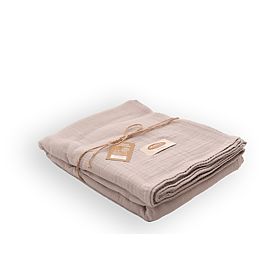 Muslin bedspread 210x240 light beige, Matex