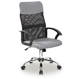 Office Swivel Chair with Mesh Backrest Grey, MODERNHOME