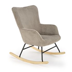 Rocking chair BELMIRO - gray corduroy, Halmar