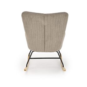 Rocking chair BELMIRO - gray corduroy, Halmar