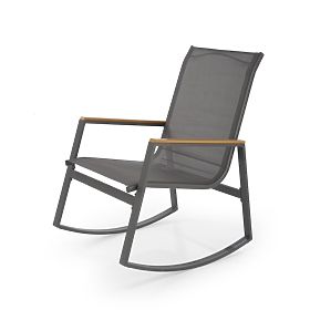 Rocking chair Zlatan - gray, Halmar