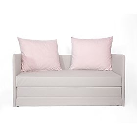 Sofa bed Jack - light gray / purd pink, SFM