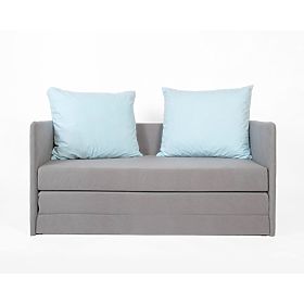 Convertible Sofa Jack - Dark Gray / Light Blue, SFM