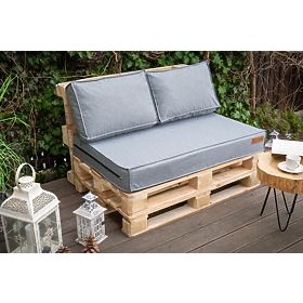 Set of cushions for pallet furniture - Light grey, FLUMI