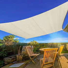 Square Sun Shade Sail 3x3m Waterproof Canopy ModernHome - Beige, MultiGarden