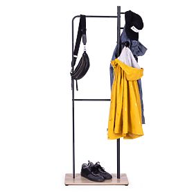 Standing Clothes Rack with Shoe Shelf, MODERNHOME