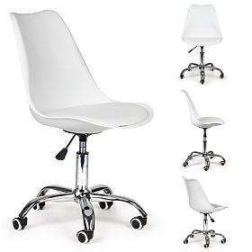 Swivel Office Chair with Cushion Modern Office, MODERNHOME