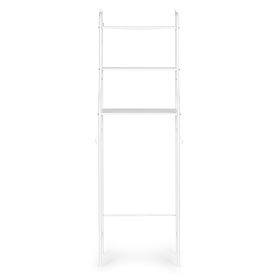 Tall Bathroom Shelf Over Toilet with 3 Shelves Aluminum Frame, MODERNHOME