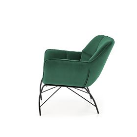 Upholstered armchair BELTON - bottle green, Halmar