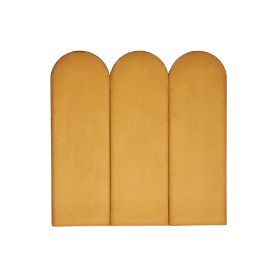 Upholstered panel Arc - mustard