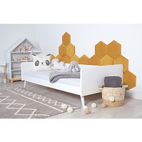 Upholstered panel Hexagon - honey, MIRAS